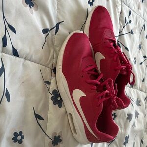 Nike Women's Red and White Sneakers